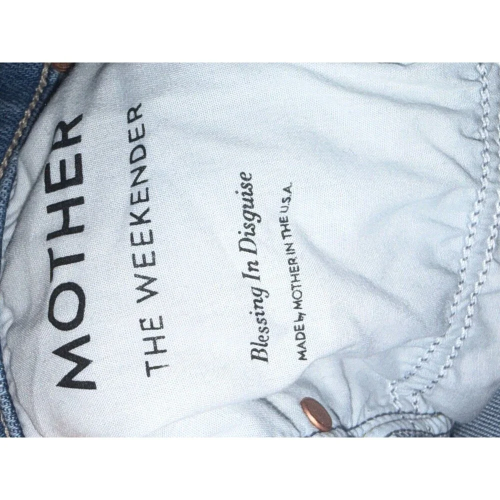 Mother Weekender Blessing in Disguise High Rise Flare Button Fly Size 30 Jeans